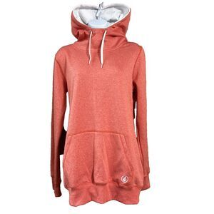Valcom Fleece Hoddie Women Sz M  Salmon color Snowboarding NWoT